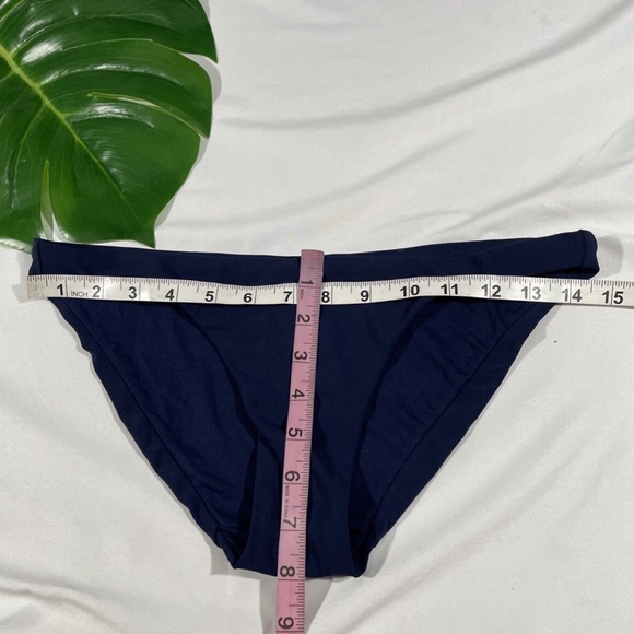 NEW Robin Piccone Ava Classic Bikini‎ Bottoms in Navy Blue [ Small ] - Picture 3 of 11